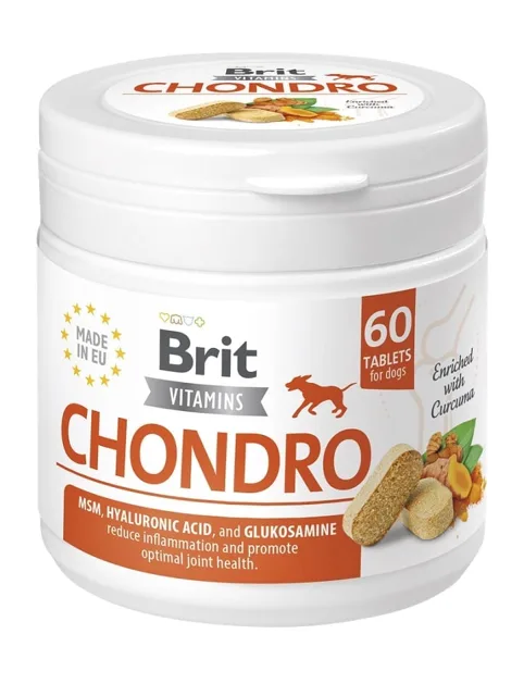 BRIT Vitamins Chondro 120g (60tabl.) přípravek pro psy podporující mobilitu, kostru a klouby