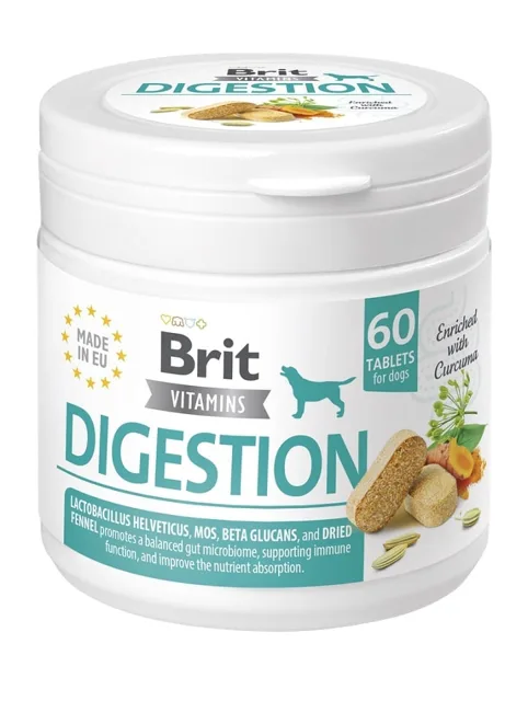 BRIT Vitamins Digestion 120g (60tabl.) přípravek pro psy podporující správné trávení