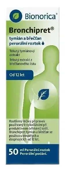 BRONCHIPRET TYMIÁN A BŘEČŤAN  POR SOL 1X50ML