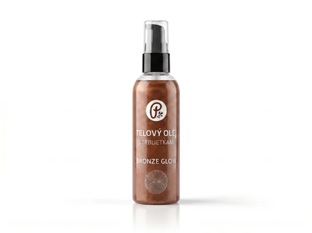 BRONZE GLOW - tělový olej se třpytkami na tělo, pleť a vlasy 50 ml