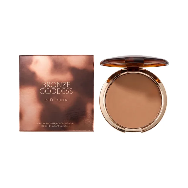 Bronzující pudr Estée Lauder Bronze Goddess, matný povrch + vrstvitelné krytí 02 medium 21 g-poškozený