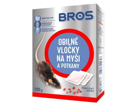 Bros obilné vločky na myši a potkany 5 x 20 g