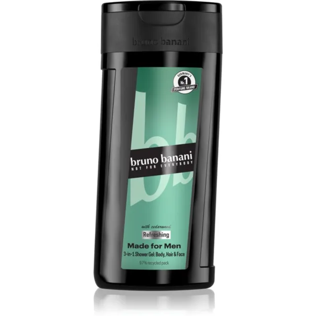 Bruno Banani Made for Men osvěžující sprchový gel 3 v 1 pro muže 250 ml