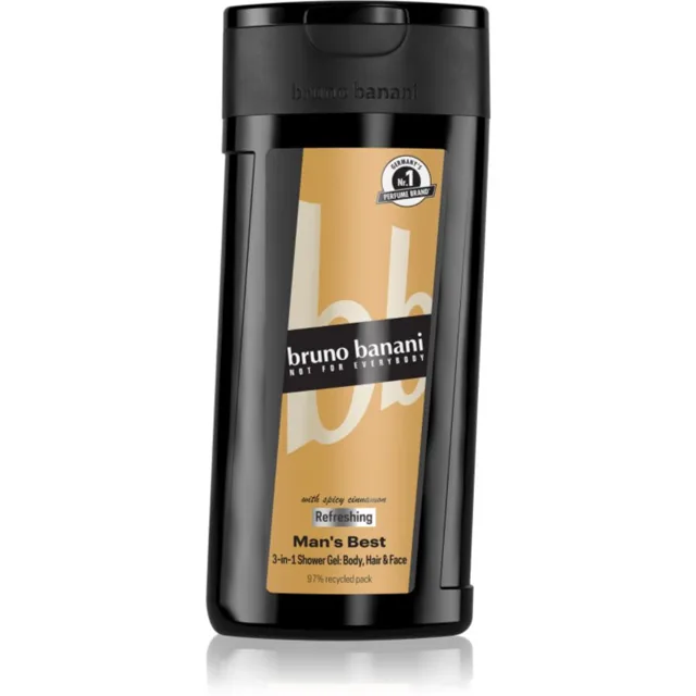 Bruno Banani Man's Best osvěžující sprchový gel 3 v 1 pro muže 250 ml