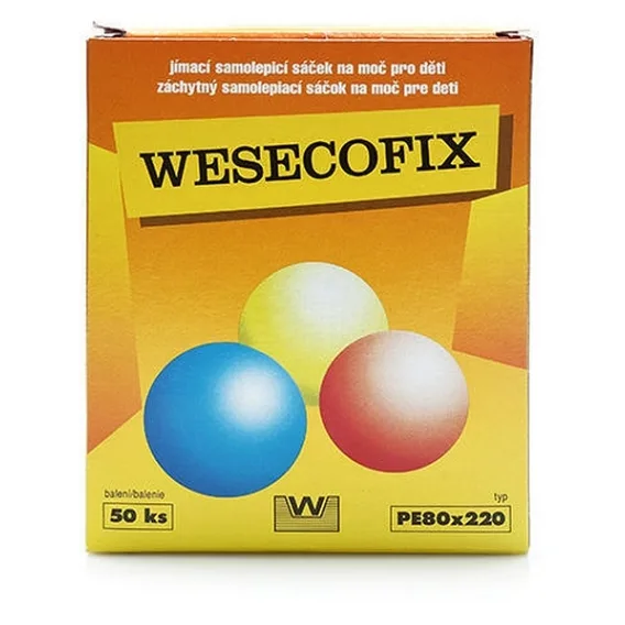 Bruofix Wesecofix Samolepící sáček ke sběru moči u malých dětí 80 x 220 PE 50 kusů