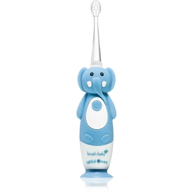 Brush Baby WildOnes WildOne elektrický zubní kartáček + 2 náhradní hlavice pro děti Elephant 1 ks