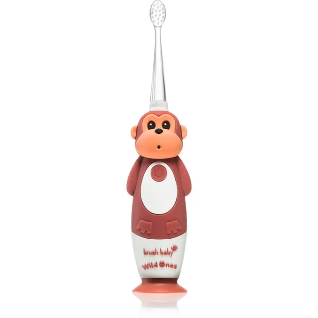 Brush Baby WildOnes WildOne elektrický zubní kartáček + 2 náhradní hlavice pro děti Monkey 1 ks
