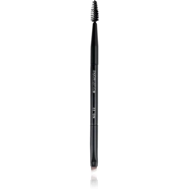 Brushworks Double Ended Brow Brush And Spoolie oboustranný štětec na obočí NO. 22 1 ks