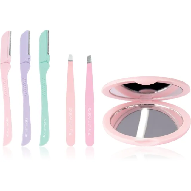 Brushworks Sculpt & Shape Set sada pro dokonalé obočí pro ženy