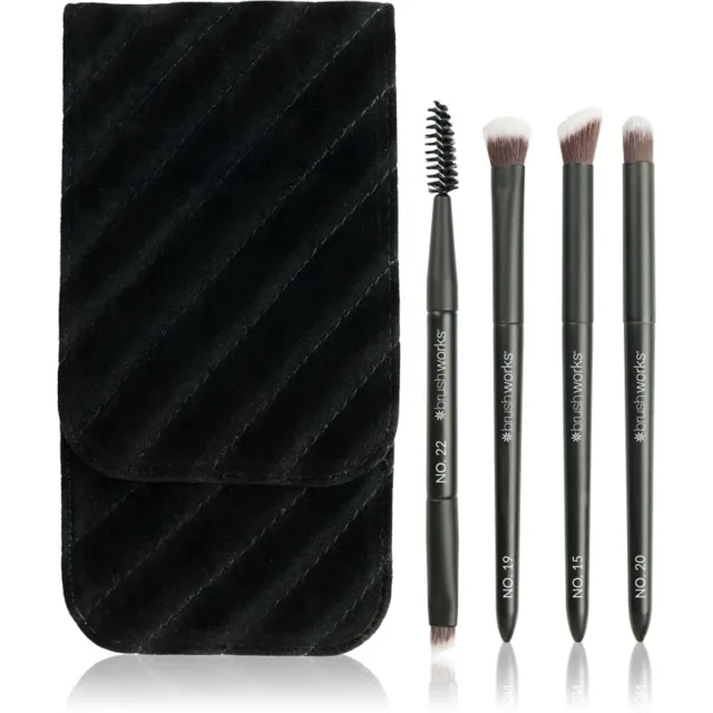 Brushworks Travel Eye Brush Set sada štětců na cesty