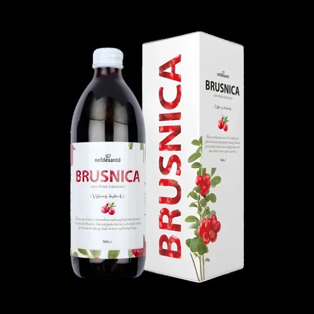 Brusinková šťáva – 500 ml – Nefdesanté