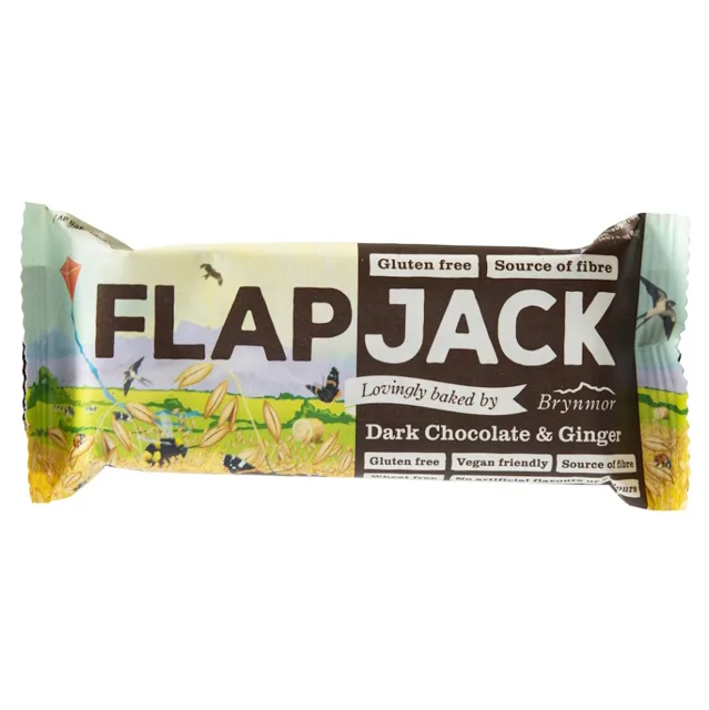 BRYNMOR Flapjack ovesný čokoláda se zázvorem bezlepkový 80 g