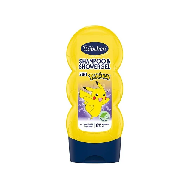 BÜBCHEN Kids šampon a sprchový gel 2v1 pokémon 230 ml
