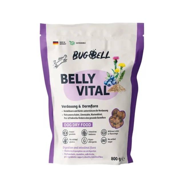 BugBell Belly Vital trávení a střevní flóra - 800 g