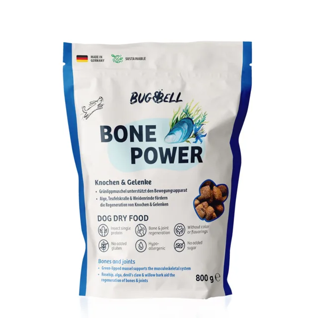BugBell Bone Power - výhodné balení: 4 x 800 g