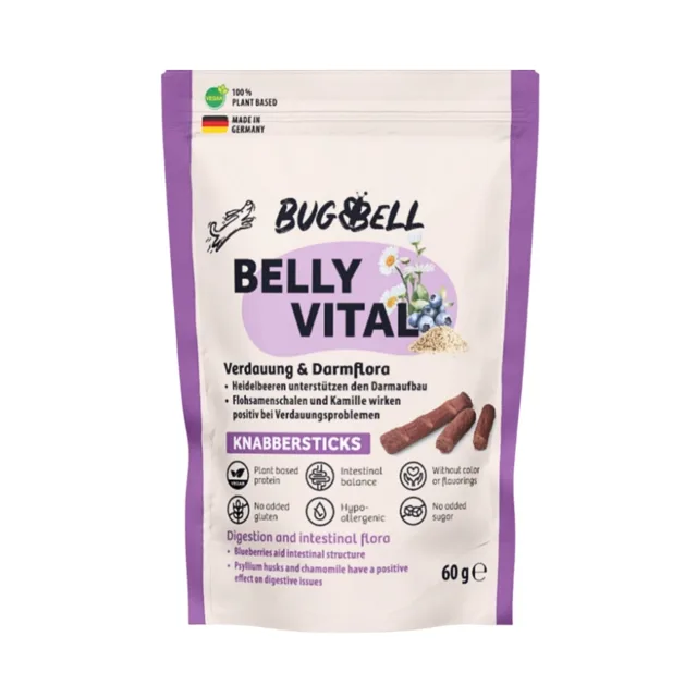 BugBell svačinové tyčinky Belly Vital - 60 g