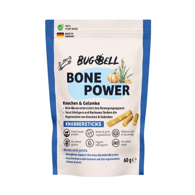 BugBell svačinové tyčinky Bone Power - 60 g