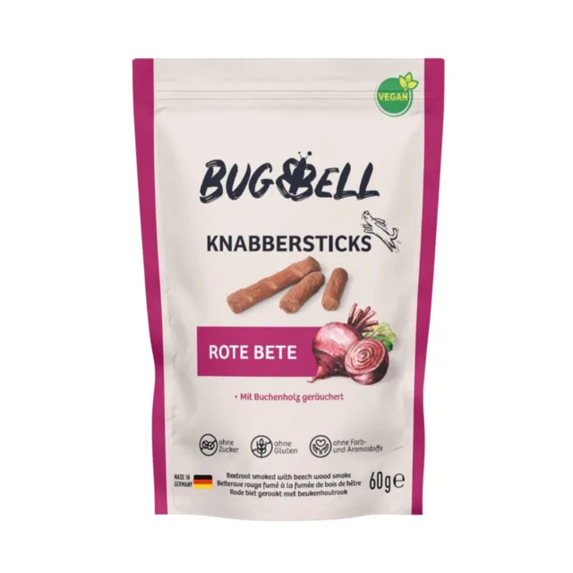 BugBell tyčinky s červenou řepou - Výhodné balení: 4 x 60 g