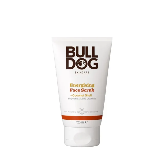 Bulldog Energising Face Scrub Coconut Shell pleťový peeling 125 ml