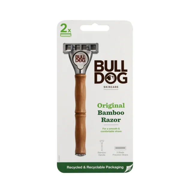 Bulldog Original Bamboo Razor holicí strojek + 2 hlavice