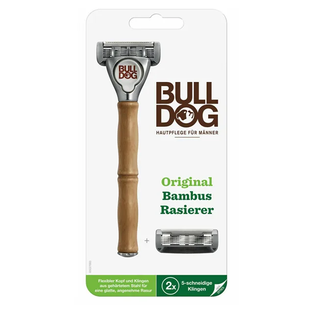 BULLDOG Original Bamboo strojek + 2 ks náhradní hlavice