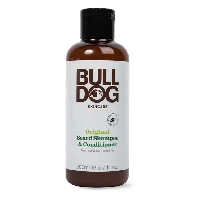 BULLDOG Šampon a kondicionér 2v1 na vousy pro normální pleť Original Beard Shampoo & Conditioner 200 ml