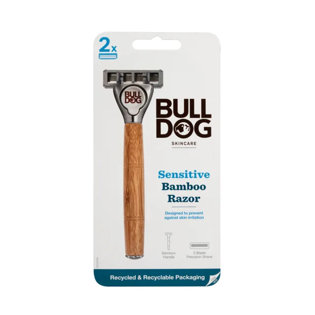 Bulldog Sensitive Bamboo Razor holicí strojek + 2 hlavice