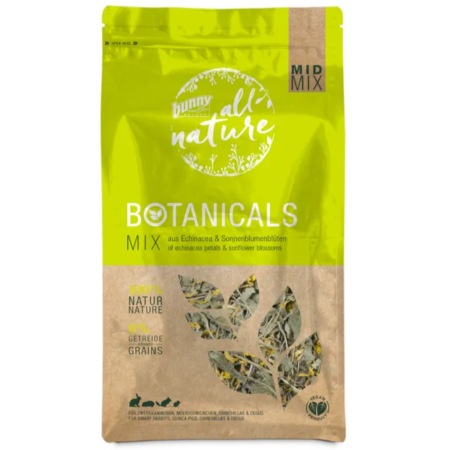 Bunny All Nature Botanicals Mid Mix echinacea a květy slunečnice - 140 g
