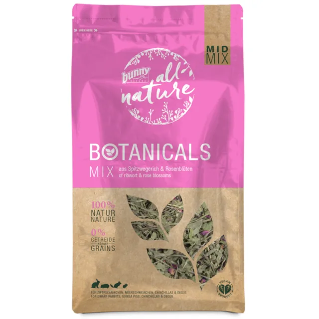 Bunny All Nature Botanicals Mid Mix jitrocel a květy růže - 120 g