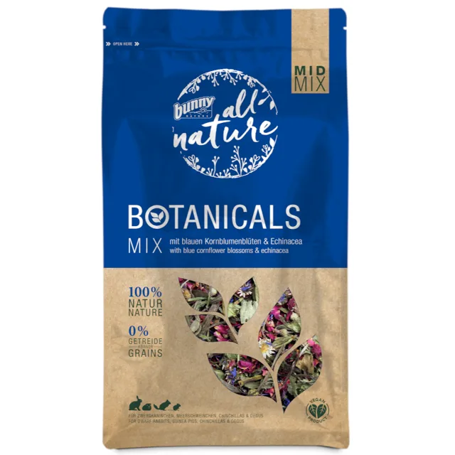 Bunny All Nature Botanicals Mid Mix květy chrpy a echinacea - 120 g
