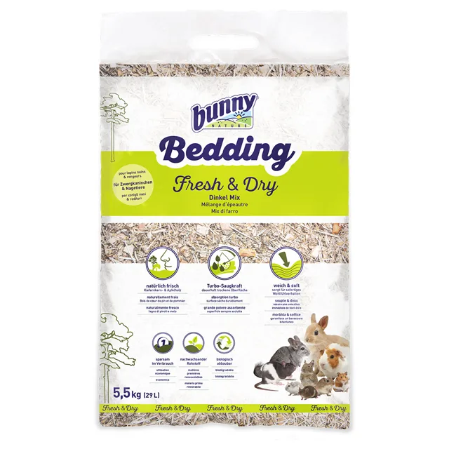 Bunny Bedding Fresh & Dry - Výhodné balení: 2 x 29 l (11 kg)