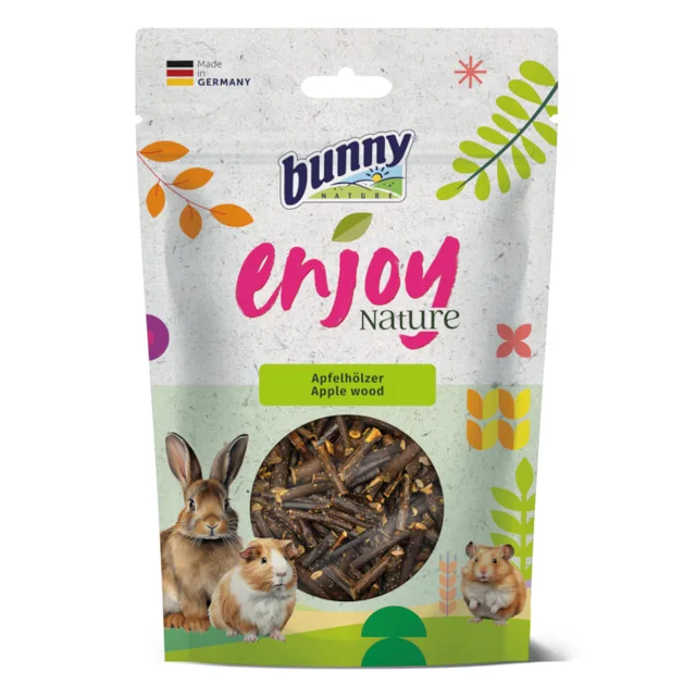 Bunny Nature pochoutka - jabloňové dřevo - výhodné balení: 3 x 100 g