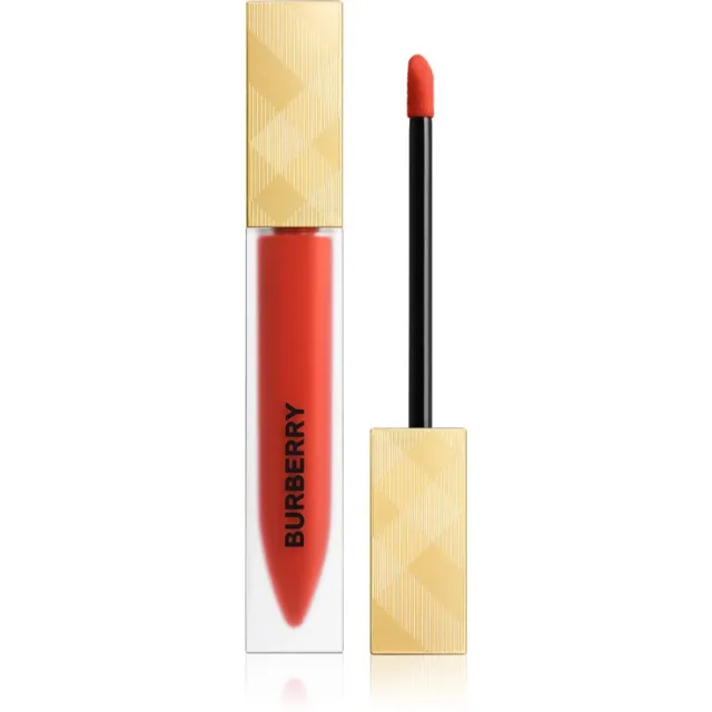 Burberry Kisses Liquid Matte matná tekutá rtěnka odstín Fire Red 118 6 ml