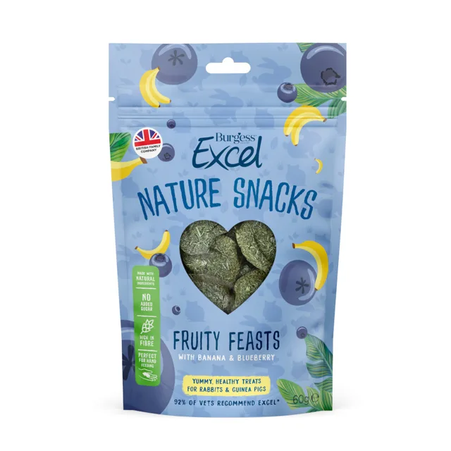 Burgess Excel Nature Snacks Fruity Feasts - 1 kus (60 g)