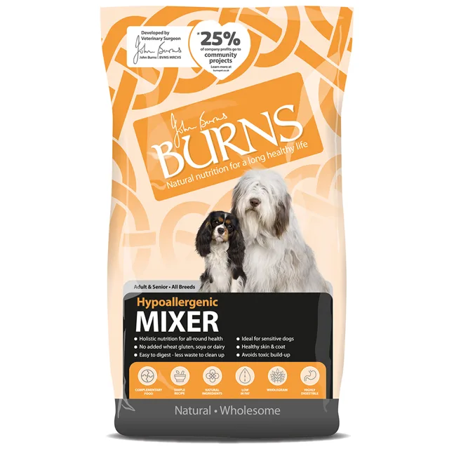 Burns Dog Adult & Senior Hypo-Allergenic Mix - 3 x 2 kg