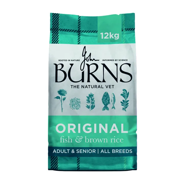 Burns Dog Adult & Senior Original Fish & Brown Rice - 12 kg