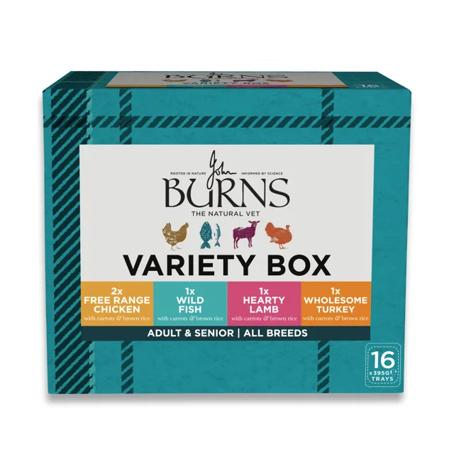 Burns vlhké krmivo pro psy 16 x 395 g - Smíšené balení