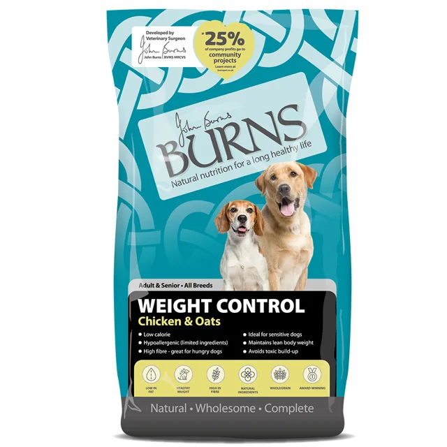 Burns Weight Control Adult/Senior kuřecí & oves - 12 kg