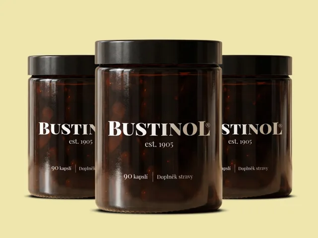 BUSTINOL REFILL PACKbylinný extrakt - 90 kapslí