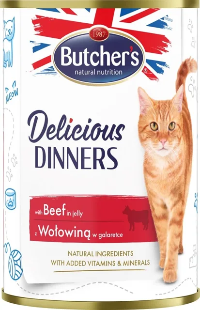 BUTCHER'S Delicious Dinners kousky hovězího v želé 400g