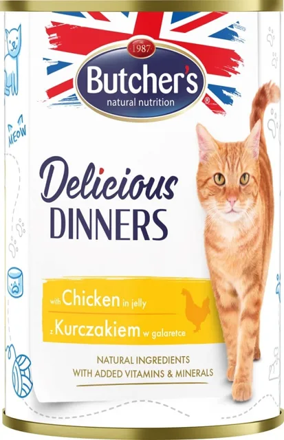 BUTCHER'S Delicious Dinners kousky kuřete v želé 400g
