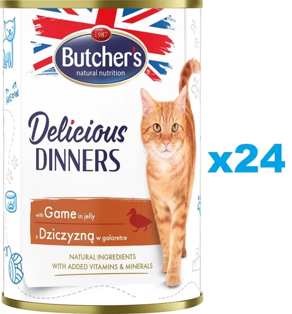 BUTCHER'S Delicious Dinners kousky zvěřiny v želé 24 x 400g