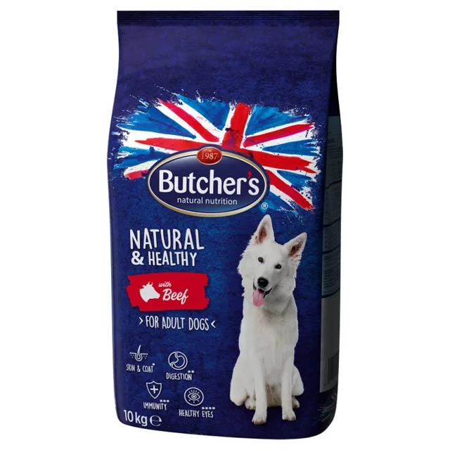 BUTCHER'S Natural&amp;Healthy krmivo pro psy s hovězím masem 10 kg