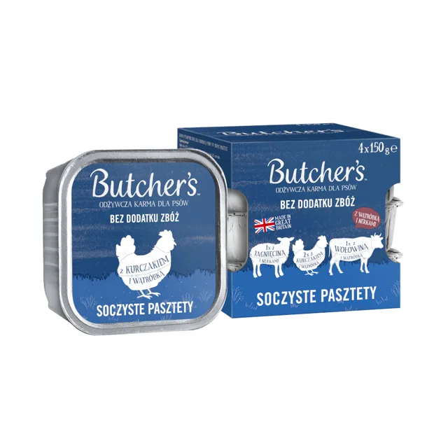 Butcher's Original 24 x 150 g - výhodné balení - Mix 2: Tradiční recepty (jehněčí, krůtí, hovězí)