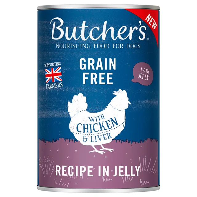 Butcher's Original bez obilovin pro psy 24 × 400 g - s hovězím v omáčce