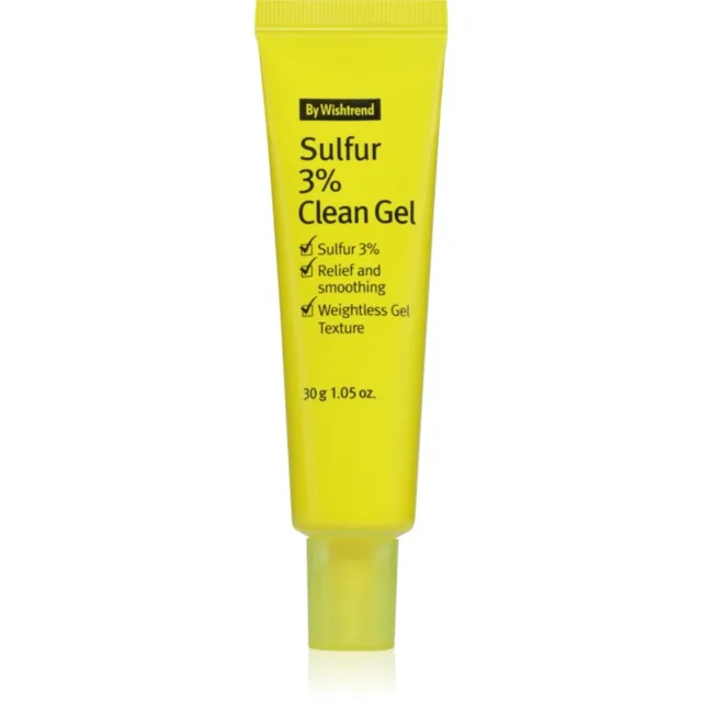 By Wishtrend Sulfur 3% Clean Gel lehký hydratační gelový krém pro mastnou pleť se sklonem k akné 30 g
