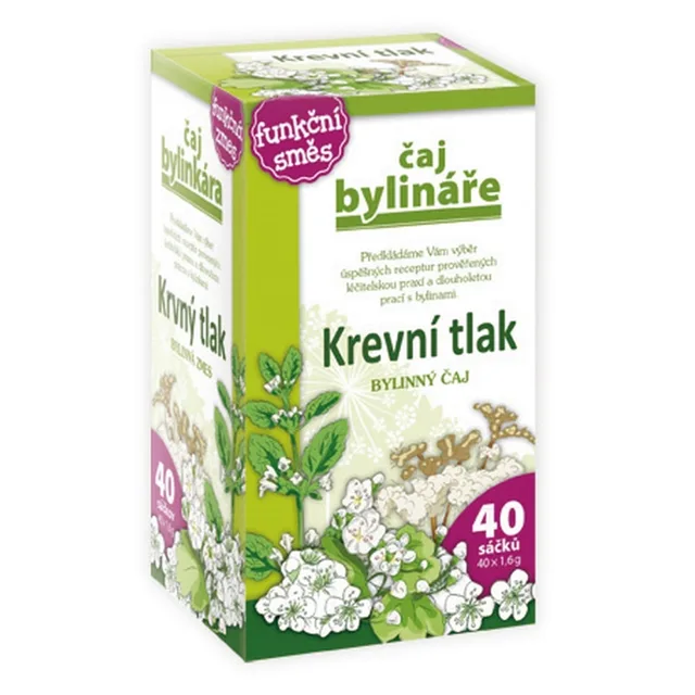 BYLINÁŘ Bylinný čaj krevní tlak 40 sáčků