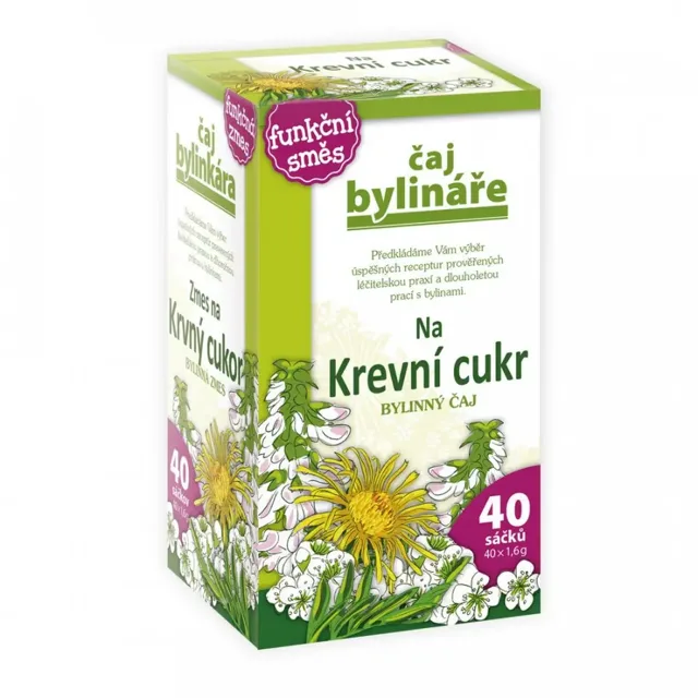 Bylinář Čaj e Na krevní cukr čaj 40 x 1,6 g