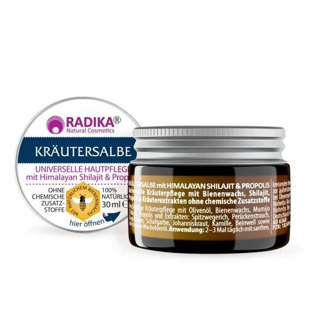 Bylinná mast s himálajským Shilajitem a propolisem - 30 ml - Bioherba