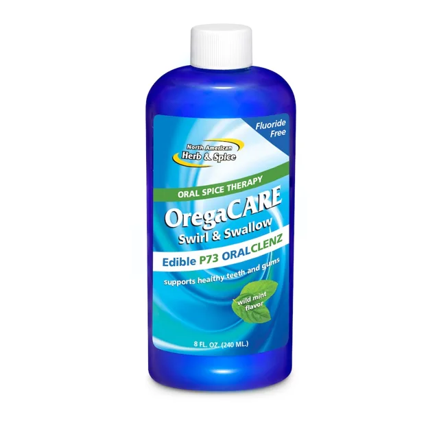 Bylinná ústní voda OregaCARE - máta a divoké oregano, 240 ml